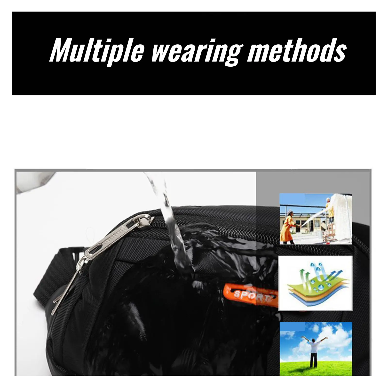 Belt Bag Purse Wallet Mobile Phone Bag Hip Hip Pocket Banana Men's Purse 2024 Beach Travel Waterproof Purse Multi-purpose Purse
