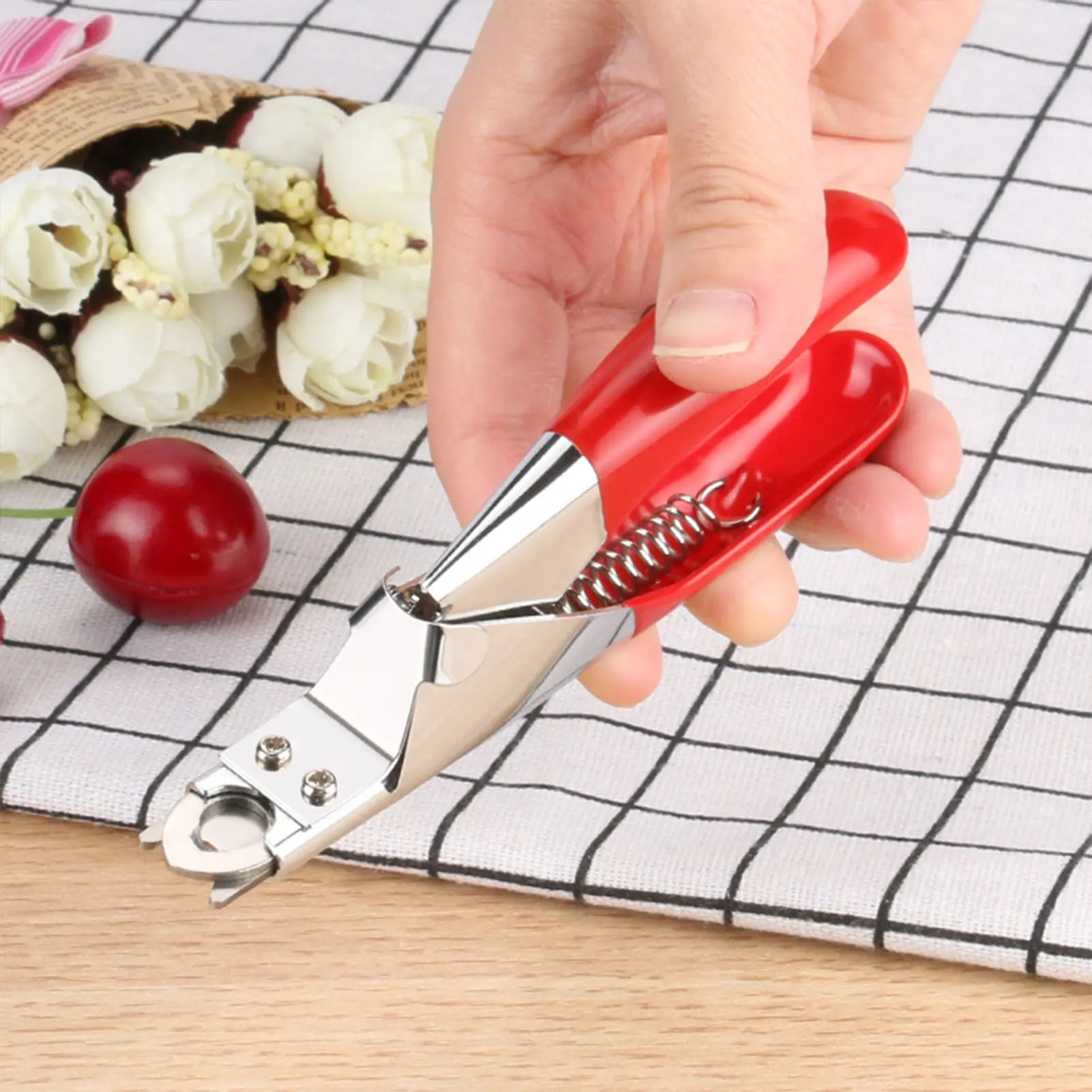 1pc Pet Claw Clipper Trimmer Stainless Steel Non-Slip Handle Nail Clipper for Dogs Toenail Clippers Dog Nail Cutter Pet Supplies