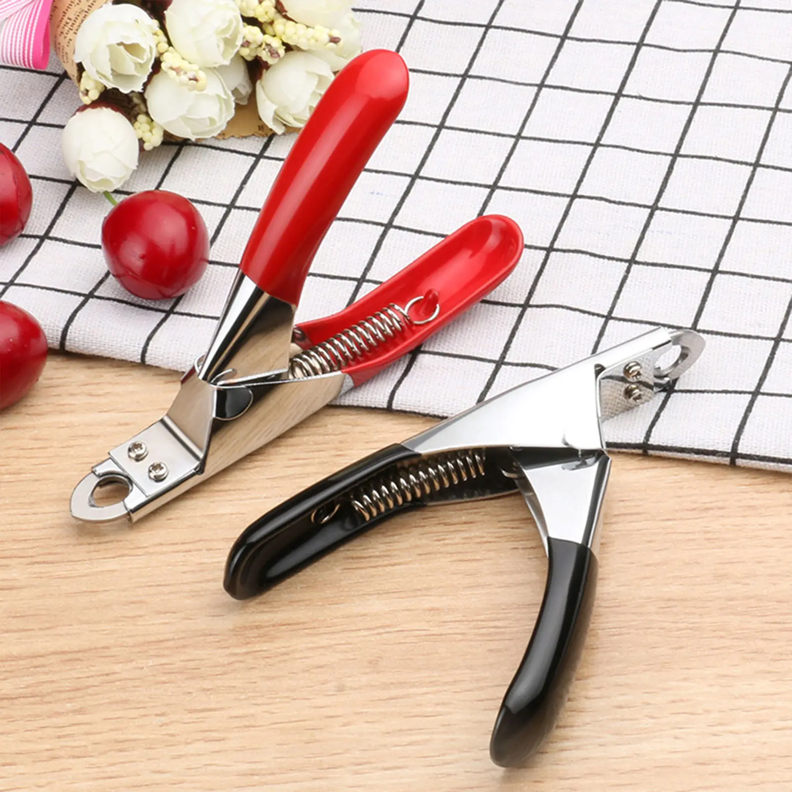 1pc Pet Claw Clipper Trimmer Stainless Steel Non-Slip Handle Nail Clipper for Dogs Toenail Clippers Dog Nail Cutter Pet Supplies