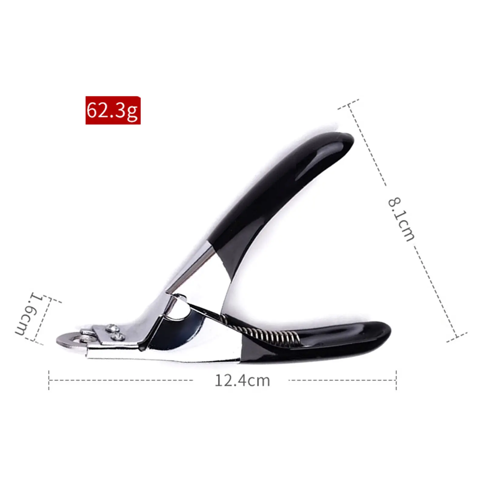 1pc Pet Claw Clipper Trimmer Stainless Steel Non-Slip Handle Nail Clipper for Dogs Toenail Clippers Dog Nail Cutter Pet Supplies