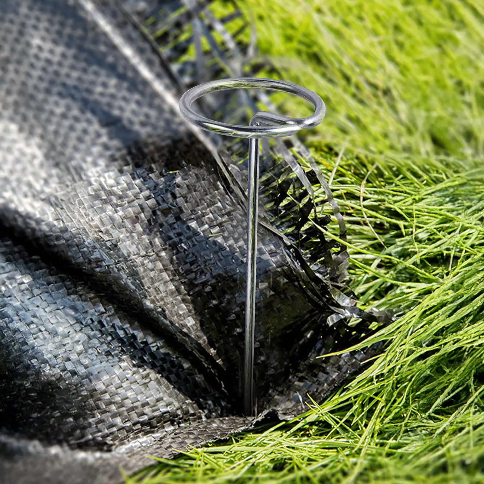 50 Pieces/bag Graden Fabric Stakesg Lawn Nails Garden Carpet Piles Square Nails Made Of Metal Materials For Outdoor Tents.