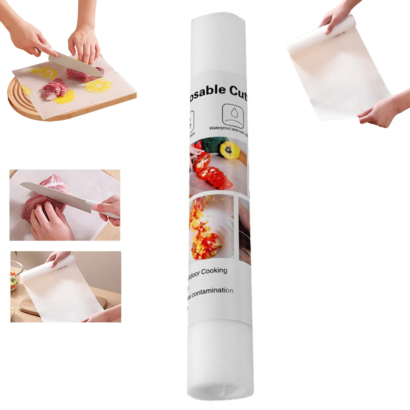 POE Disposable Chopping Board Paper Chopping Board Surface Mat Picnic Barbecue Camping With Convenient Packaging And Carrying