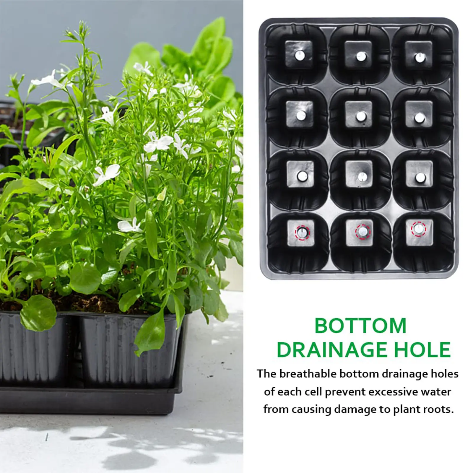 10/20Pcs Vegetable Seedling Pots Seedling Tray Garden Pots Durable Seed Germination Plant Flower Pots Grow Box For Planting