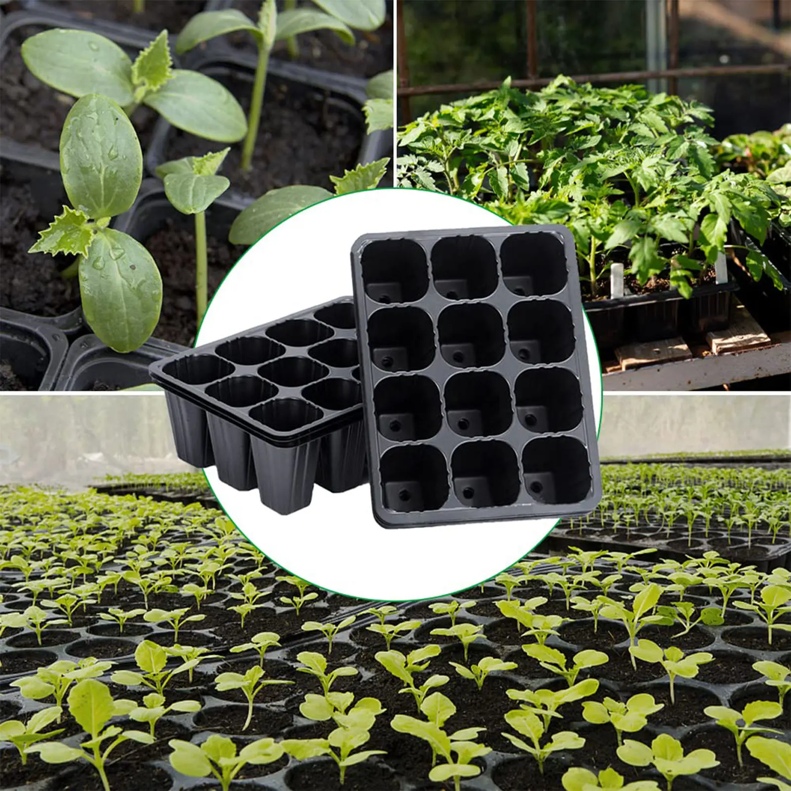 10/20Pcs Vegetable Seedling Pots Seedling Tray Garden Pots Durable Seed Germination Plant Flower Pots Grow Box For Planting
