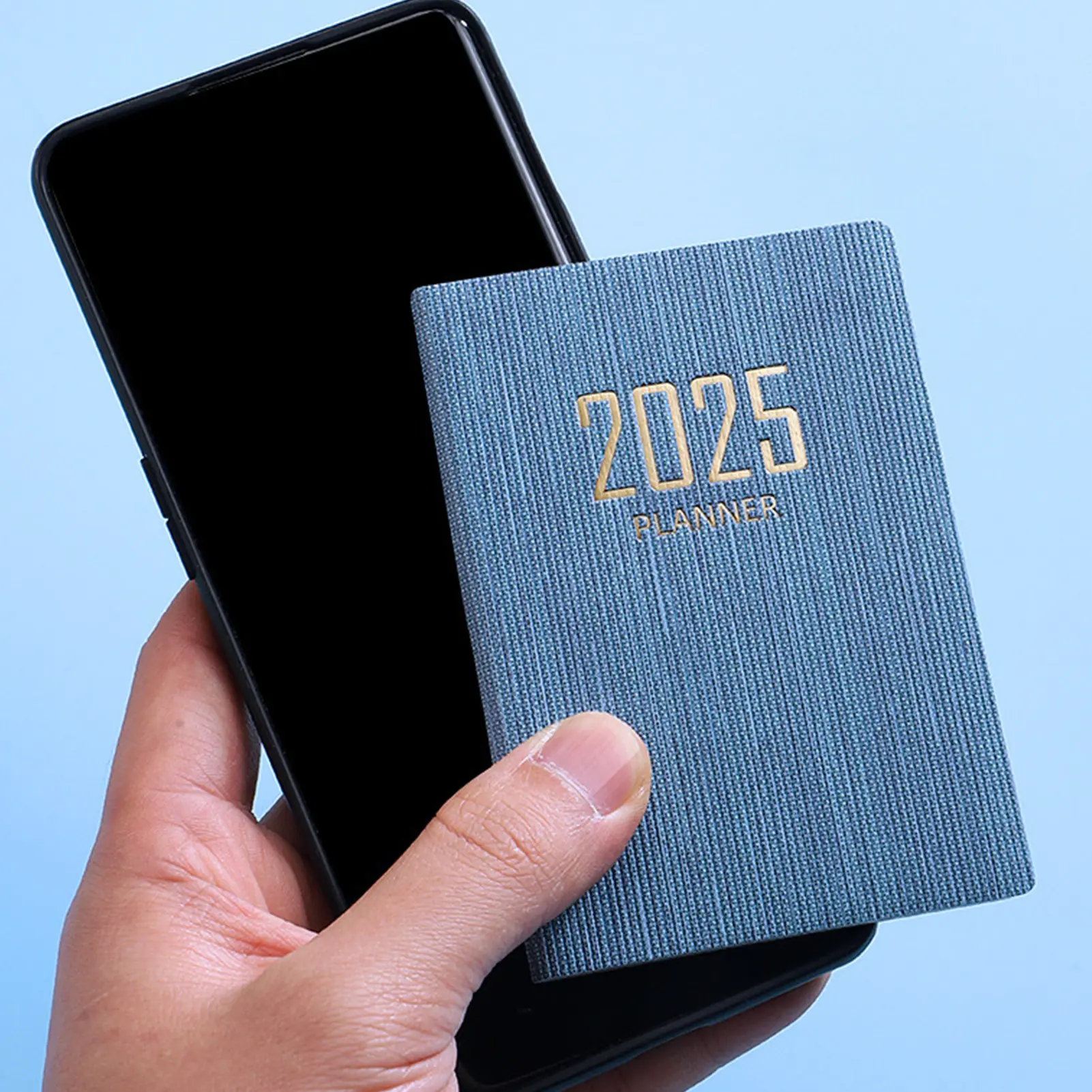 2025 A7 Mini Portable Book Diary Weekly Planner Notebooks To Do List English Notepad With Calendar School Office Supplies