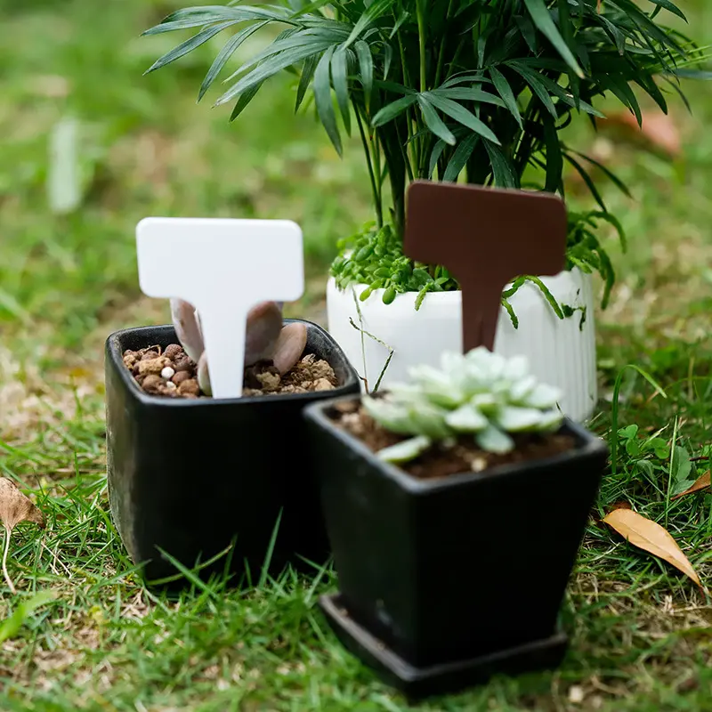 50pcs Durable T-shaped Garden Labels - Weatherproof Plastic Plant Markers For Indoor And Outdoor Gardens, Nurseries, Farms