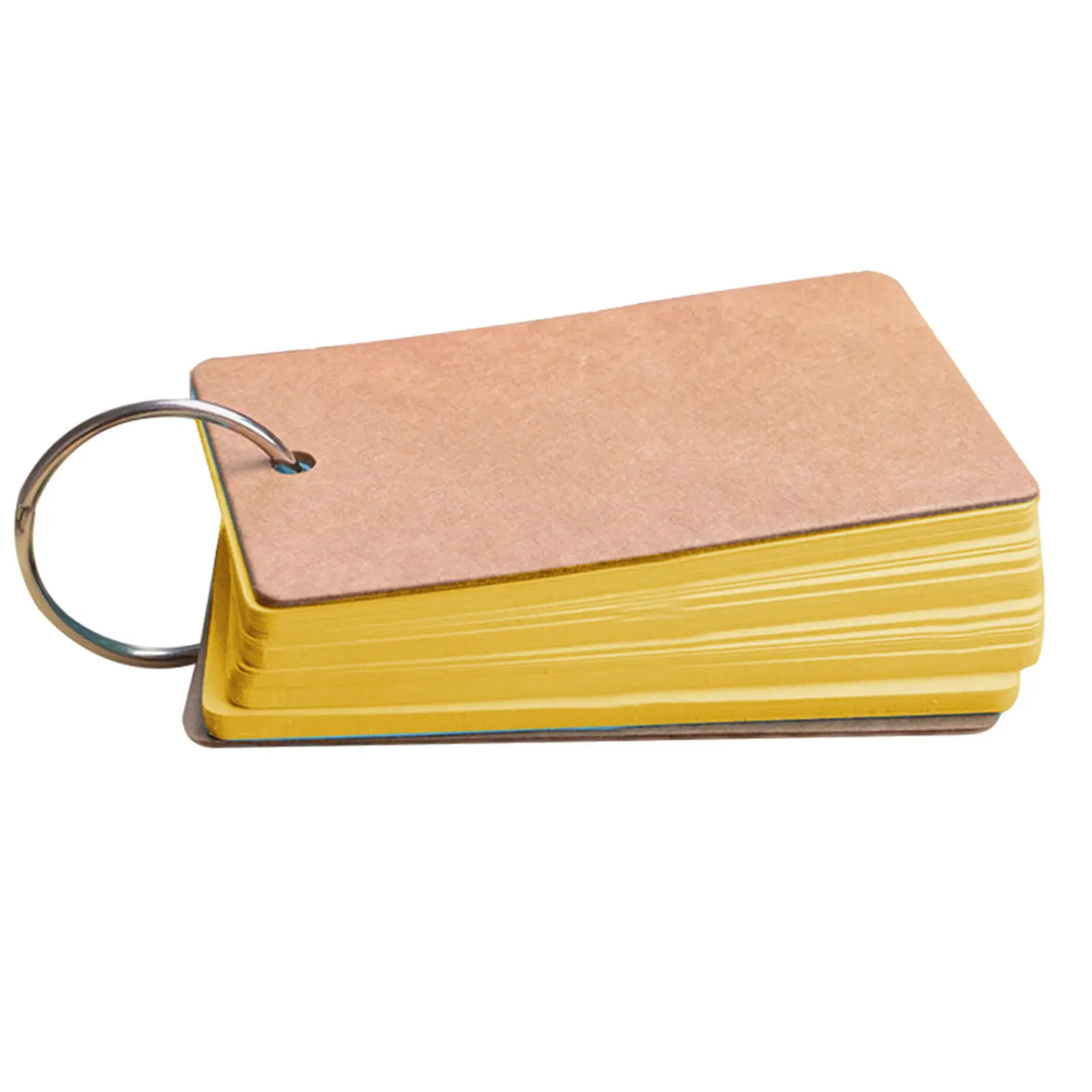 Kraft Paper Binder Easy Flip Flash Cards Memo Notes Pads DIY School Stationery Notepad Word Portable Study Card Manual Book