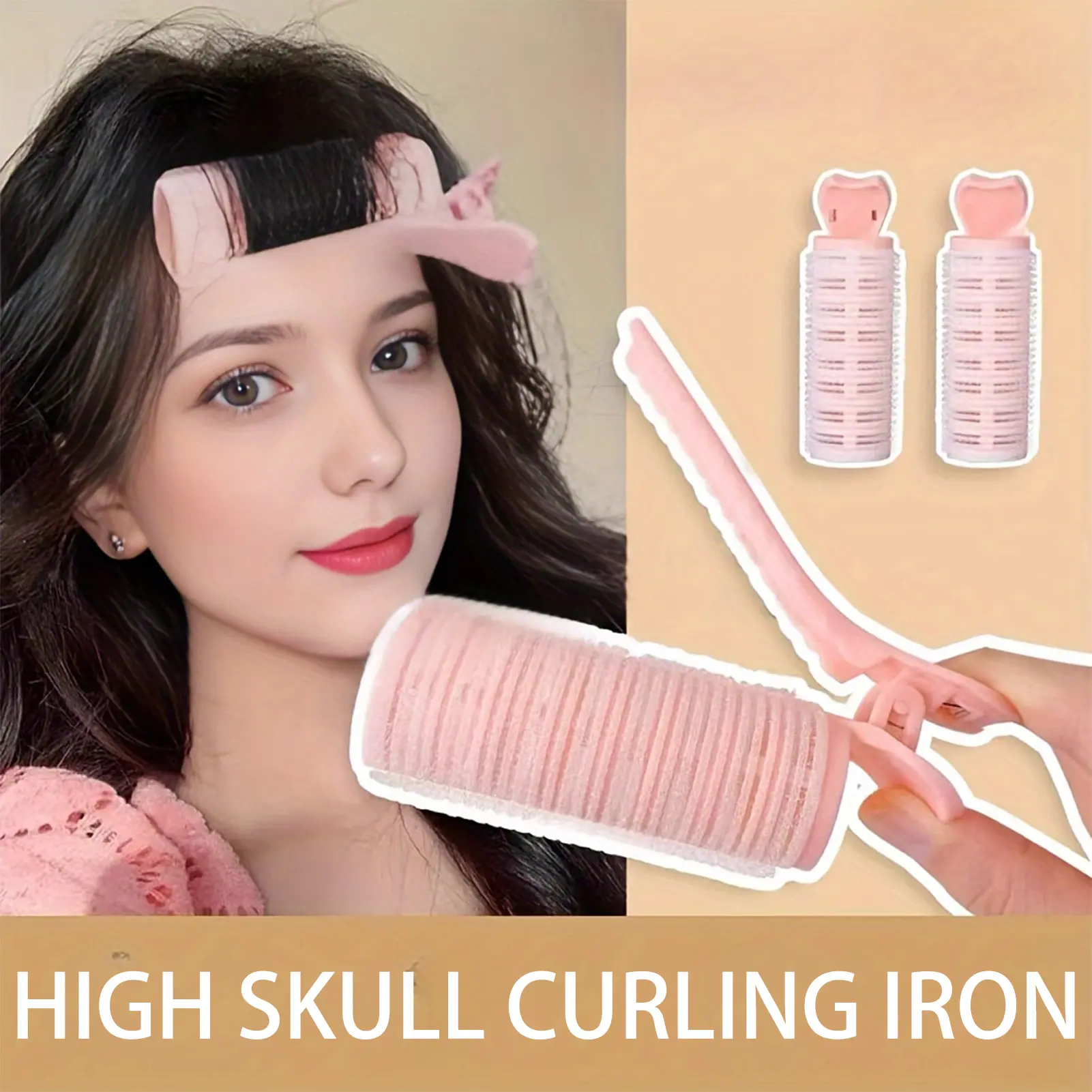 1/2pcs DIY Hair Styling Clip Air Bangs Hair Root Fluffy Lazy Hairpin High Skull Top Hair Curler Hair Curler Styling Tool