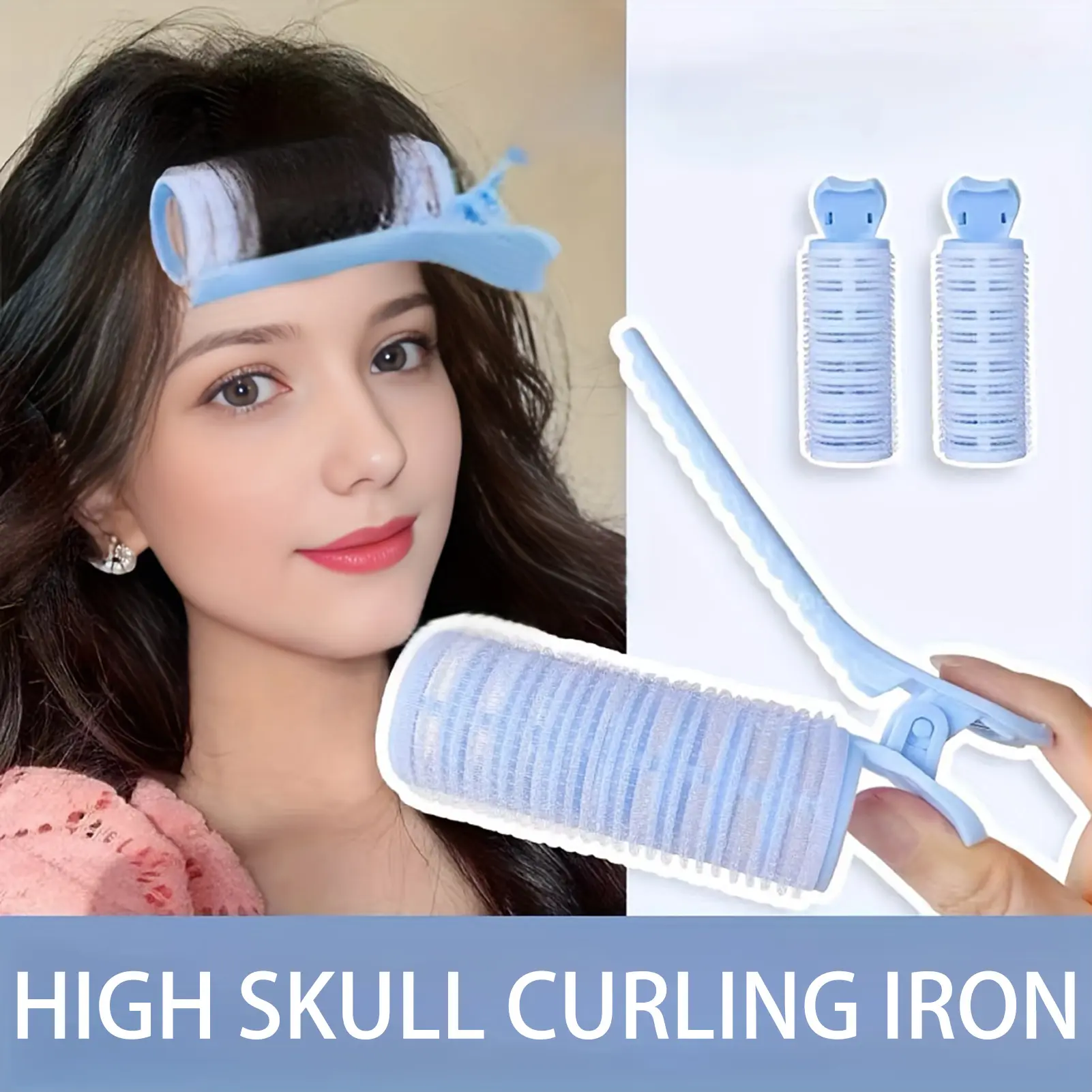 1/2pcs DIY Hair Styling Clip Air Bangs Hair Root Fluffy Lazy Hairpin High Skull Top Hair Curler Hair Curler Styling Tool