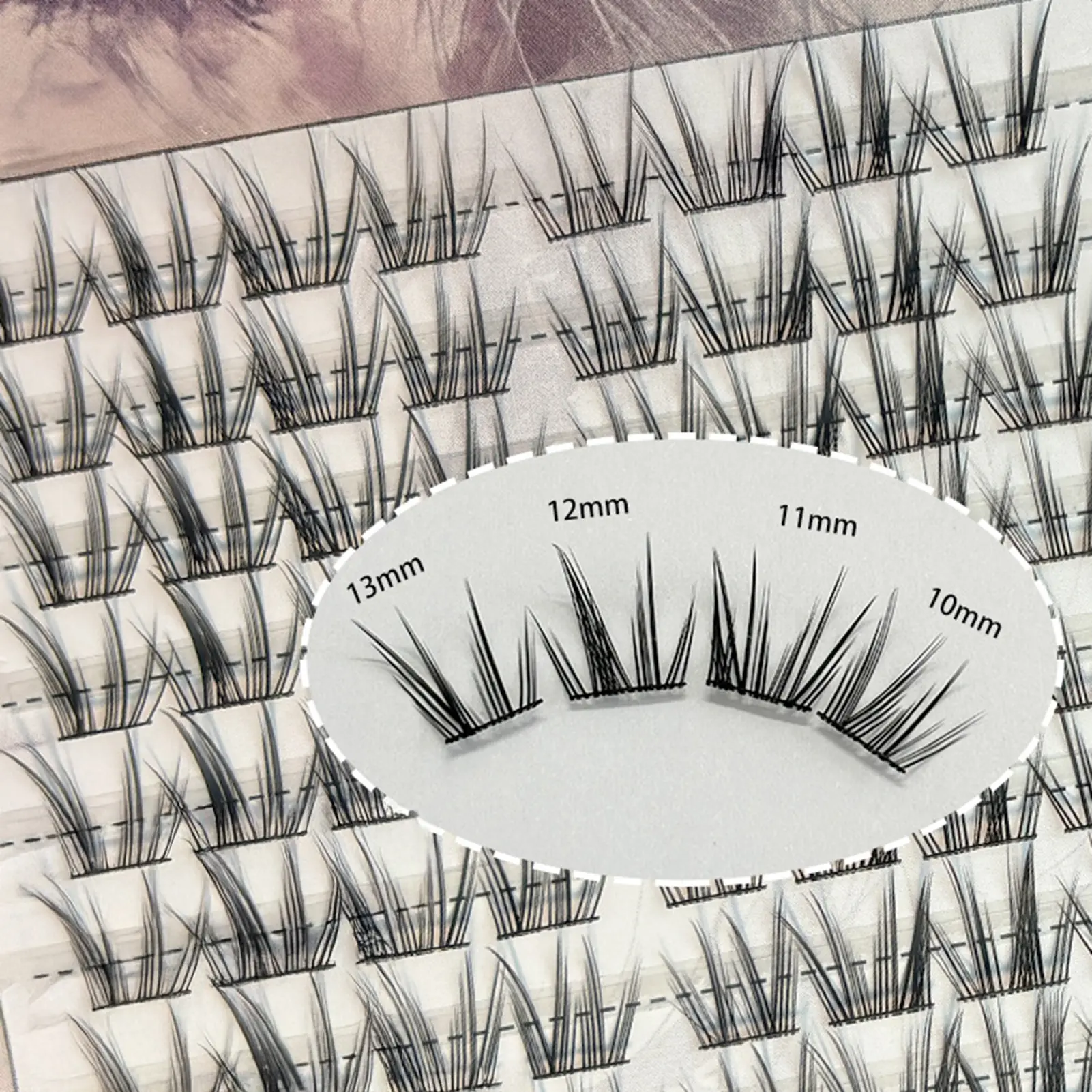 80Pcs Natural False Eyelashes - Realistic Wispy Lash Clusters for Effortless Beauty, Beginner-Friendly False Lashes