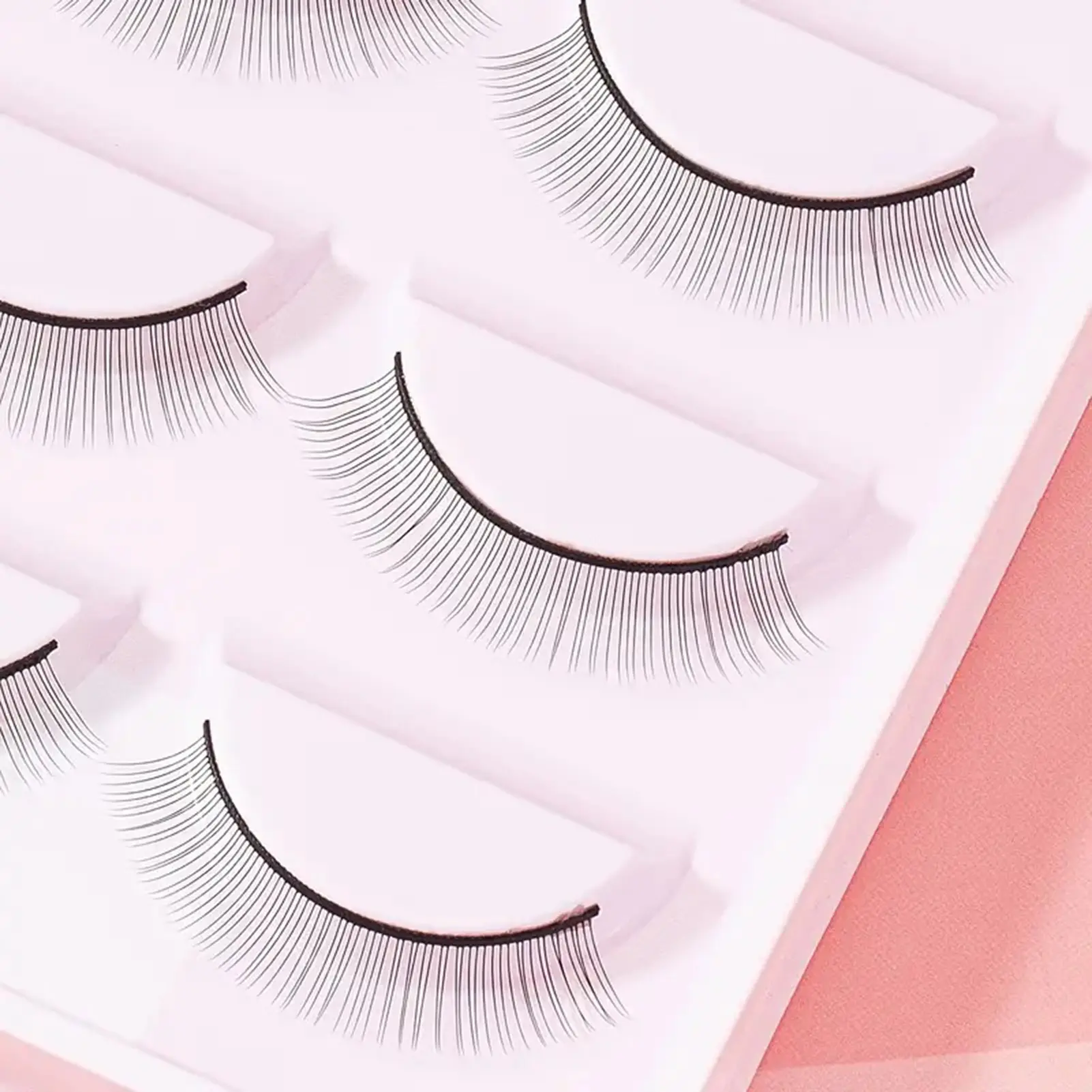 5 Pairs Curl Long Extension False Eyelashes Dramatic Thick No Irritation Dense Artificial Eyelashes for Home DIY Makeup Tools
