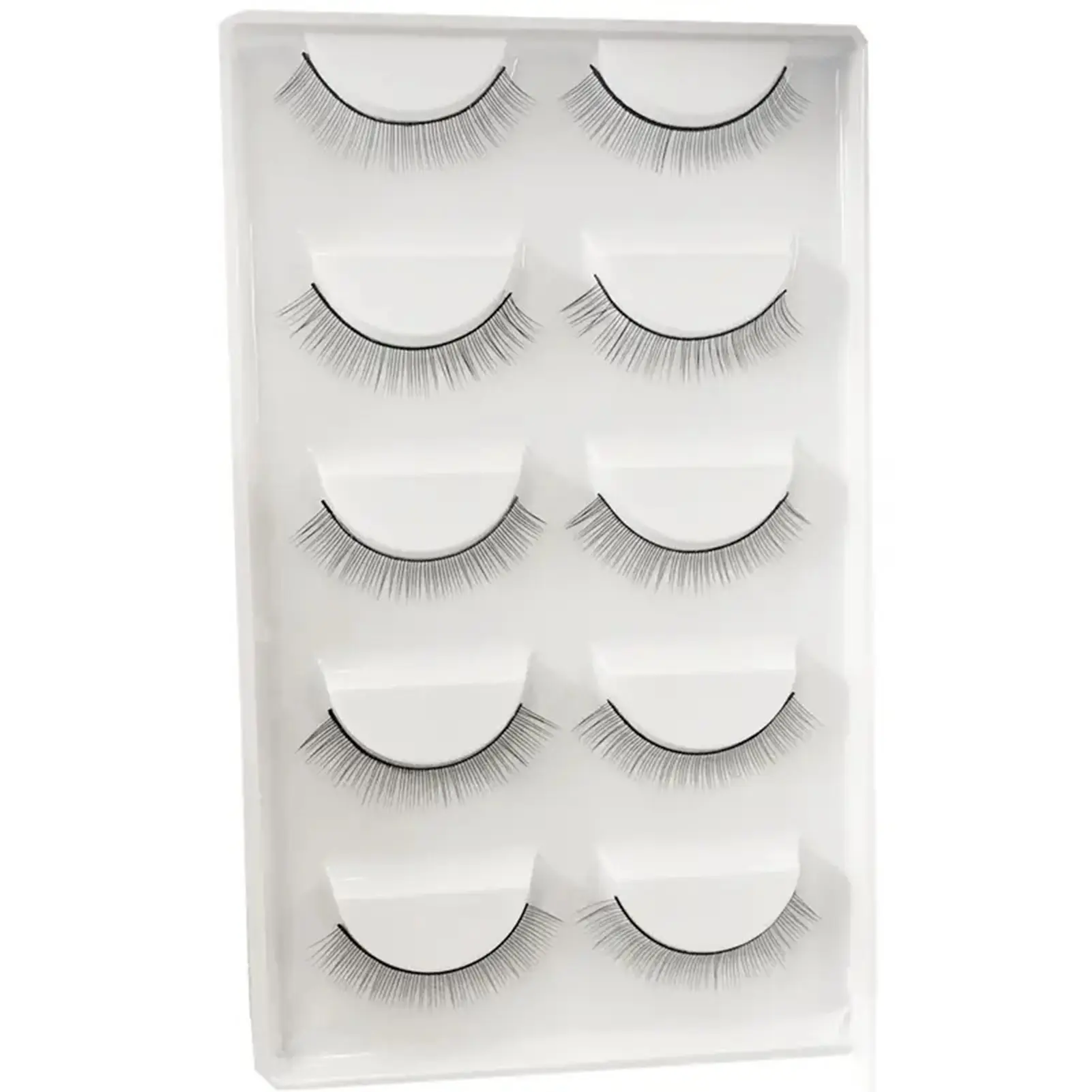 5 Pairs Curl Long Extension False Eyelashes Dramatic Thick No Irritation Dense Artificial Eyelashes for Home DIY Makeup Tools