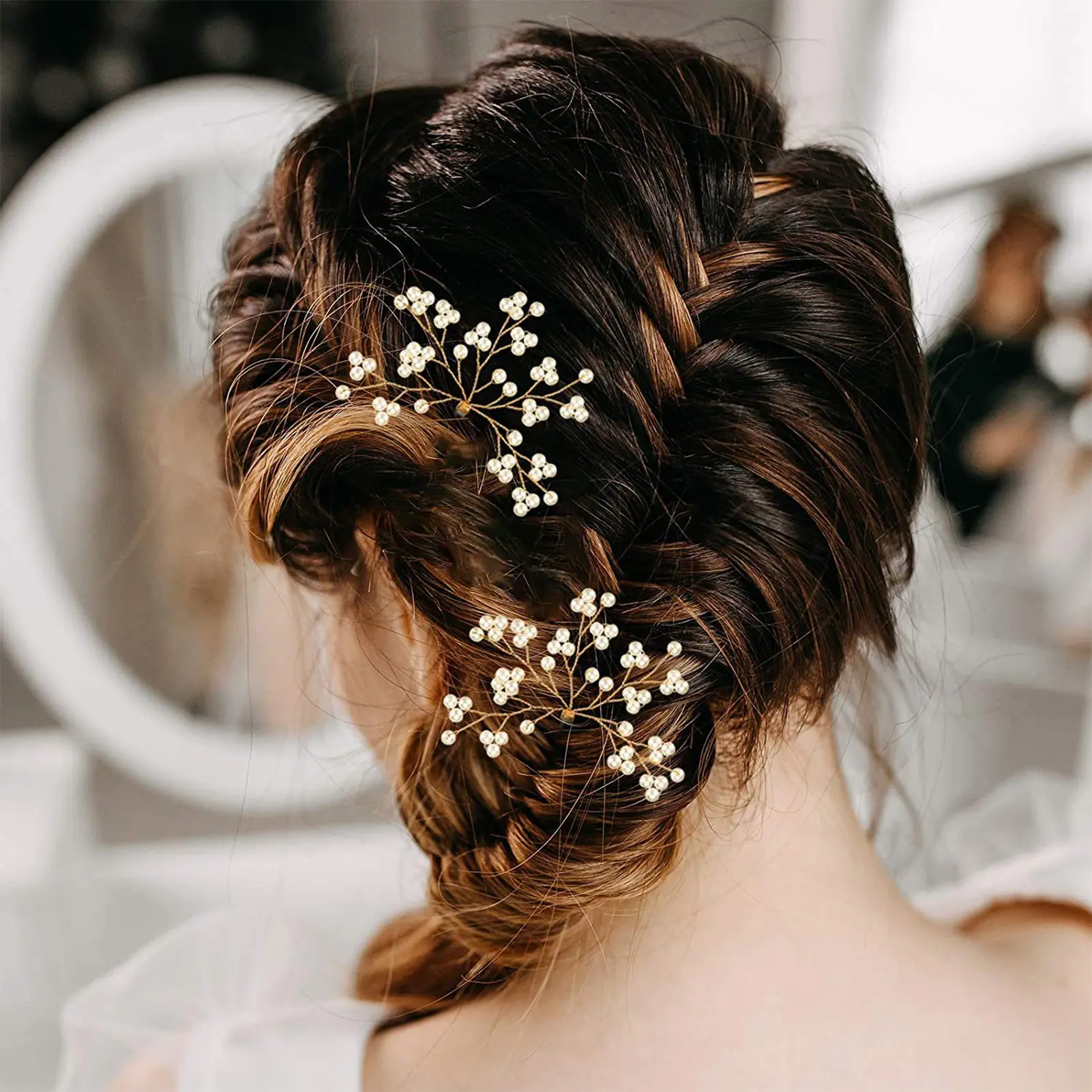 SilverPearl Hair Clip 2pk/set Fashion Flower Hairpin Jewelry Hair Accessories As Gifts  Suitable for Girls All Hair Types