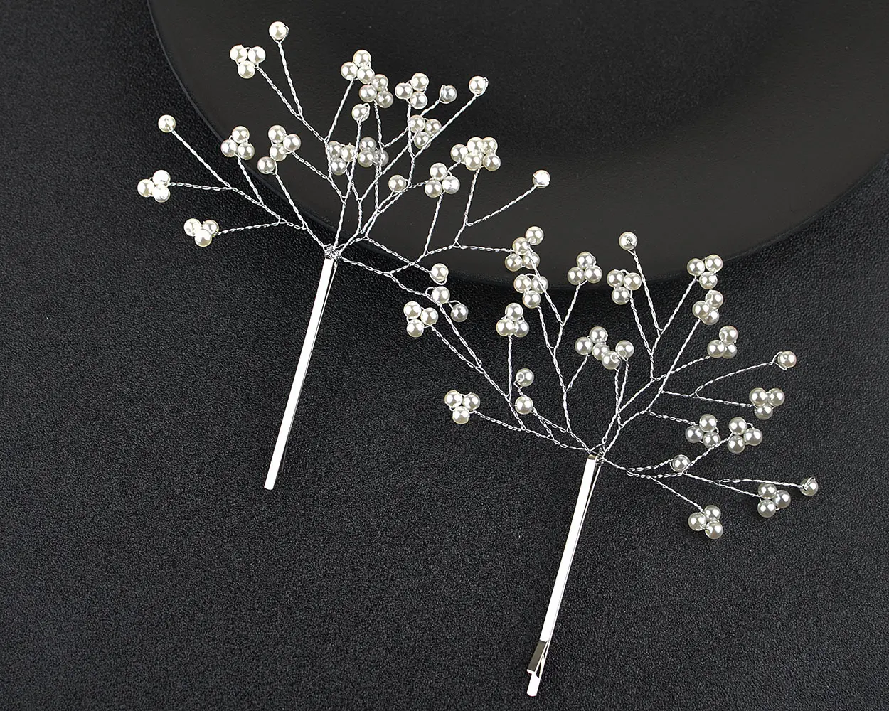 SilverPearl Hair Clip 2pk/set Fashion Flower Hairpin Jewelry Hair Accessories As Gifts  Suitable for Girls All Hair Types