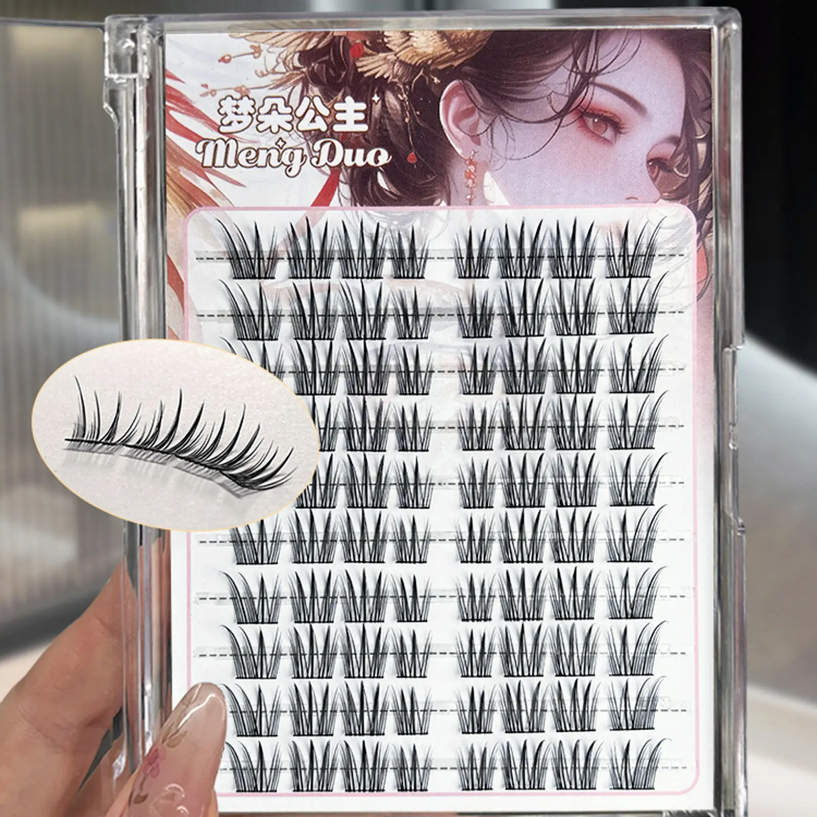 False Eyelashes Woman C Curl Eyelash Extension Self Adhesive Lash Clusters for Eye-Lifting Effect DIY Makeup Use Makeup Tools