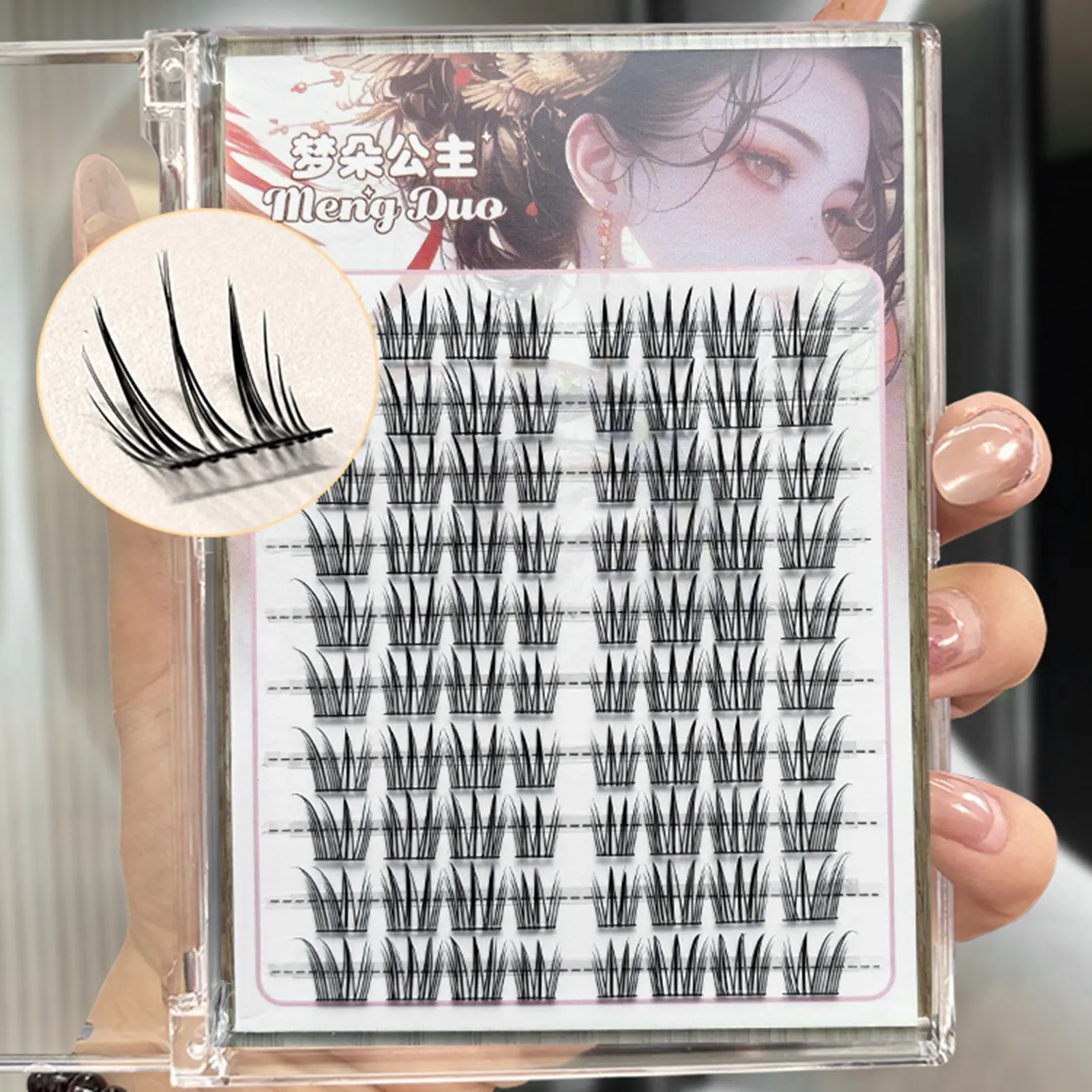 False Eyelashes Woman C Curl Eyelash Extension Self Adhesive Lash Clusters for Eye-Lifting Effect DIY Makeup Use Makeup Tools