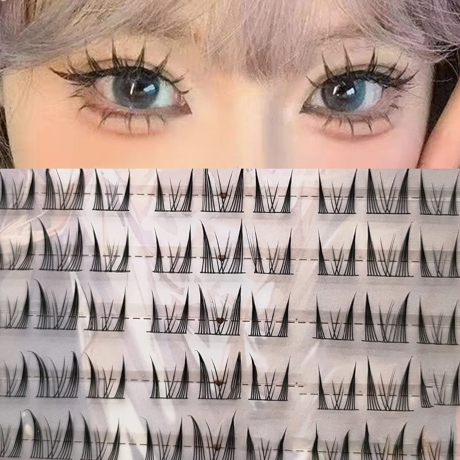 False Eyelashes Comic Long-Lasting Fake Lashes Curling Comfortable to Wear Fluffy Fake Lashes Ideal for Cosplay Costume Party