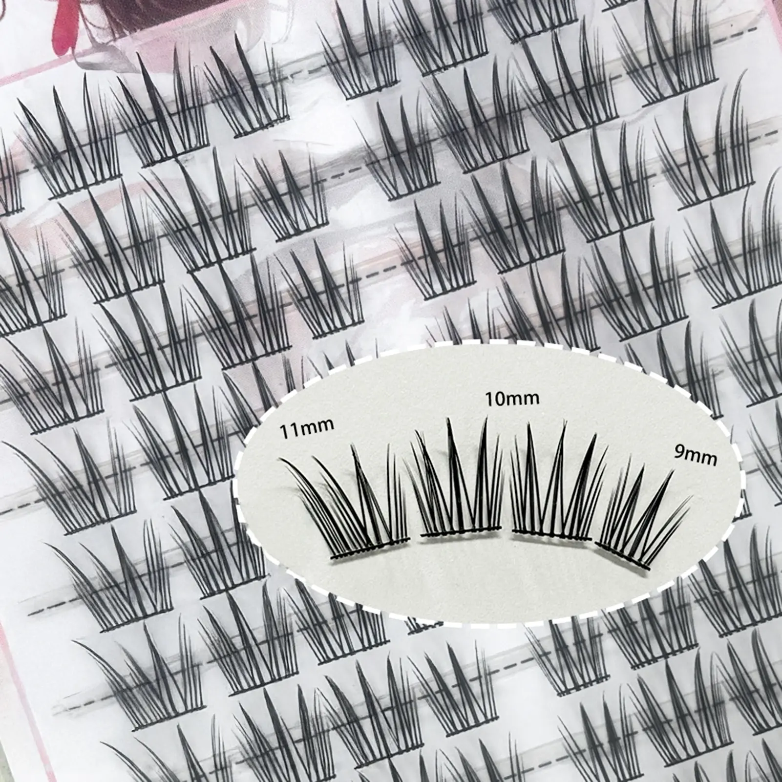 False Eyelashes Woman C Curl Eyelash Extension Self Adhesive Lash Clusters for Eye-Lifting Effect DIY Makeup Use Makeup Tools