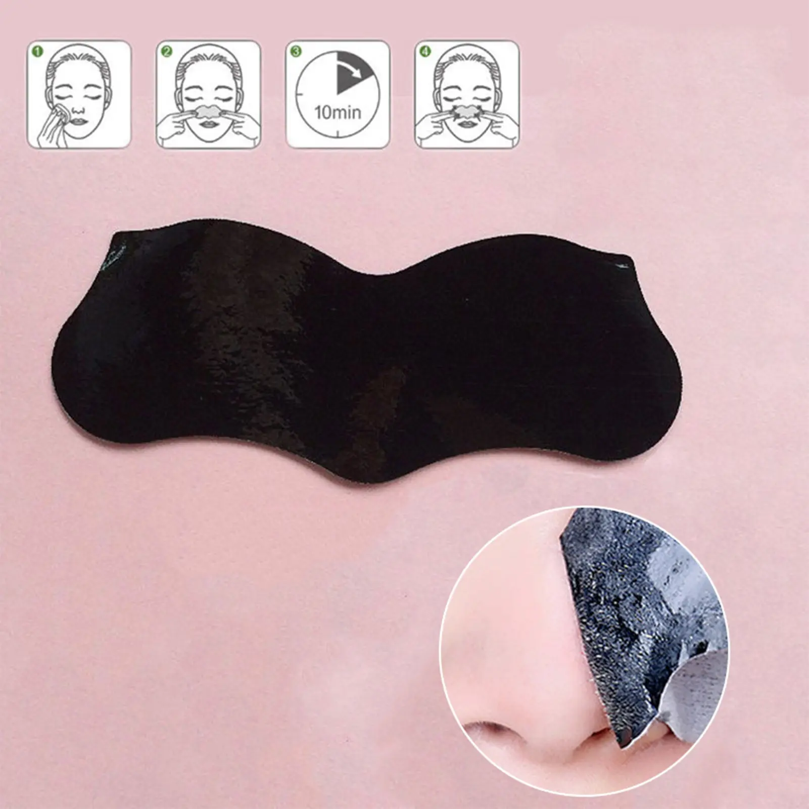 10pcs Nasal Stickers Black Head Nose Strips Deep Cleansing Pore Unclogging Pore Strips Black Head Remover