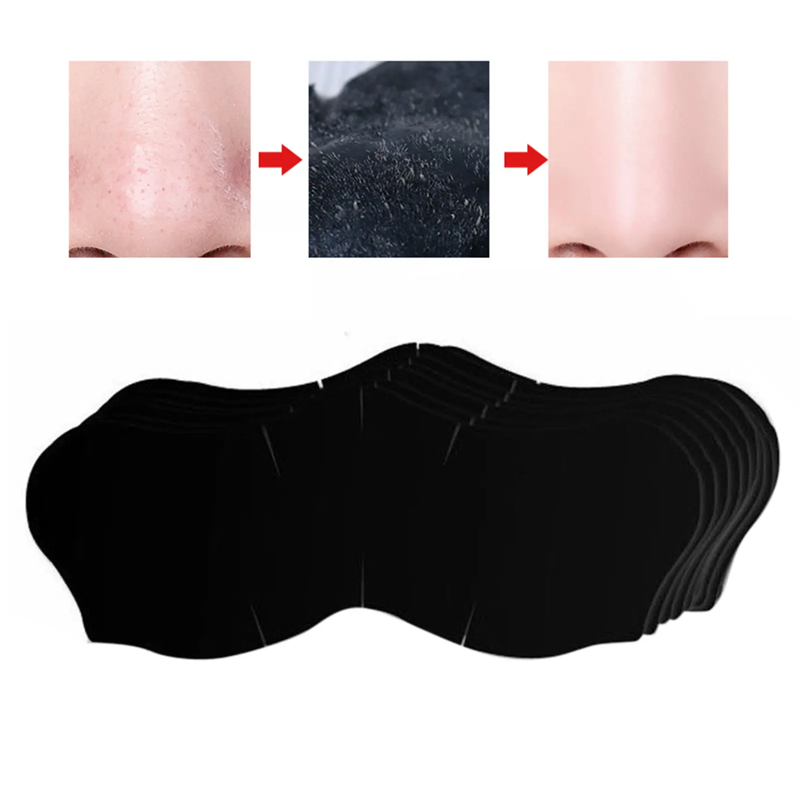 10pcs Nasal Stickers Black Head Nose Strips Deep Cleansing Pore Unclogging Pore Strips Black Head Remover