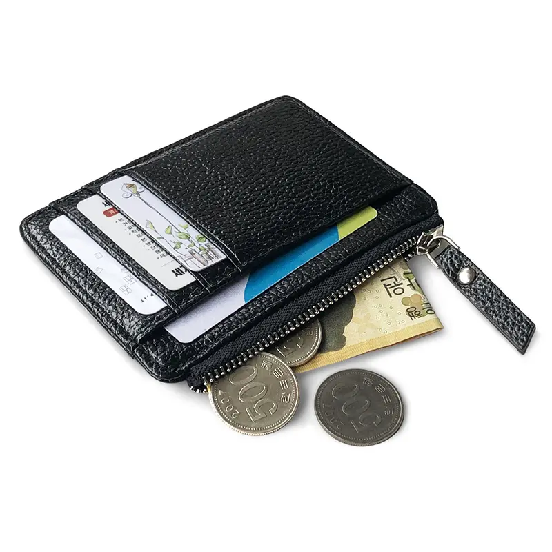 ID Cards Purse Holders PU Leather Coin Purse Portable Short Wallet Ultra-Thin Card Holder Bussiness Cards Holder for Men Women