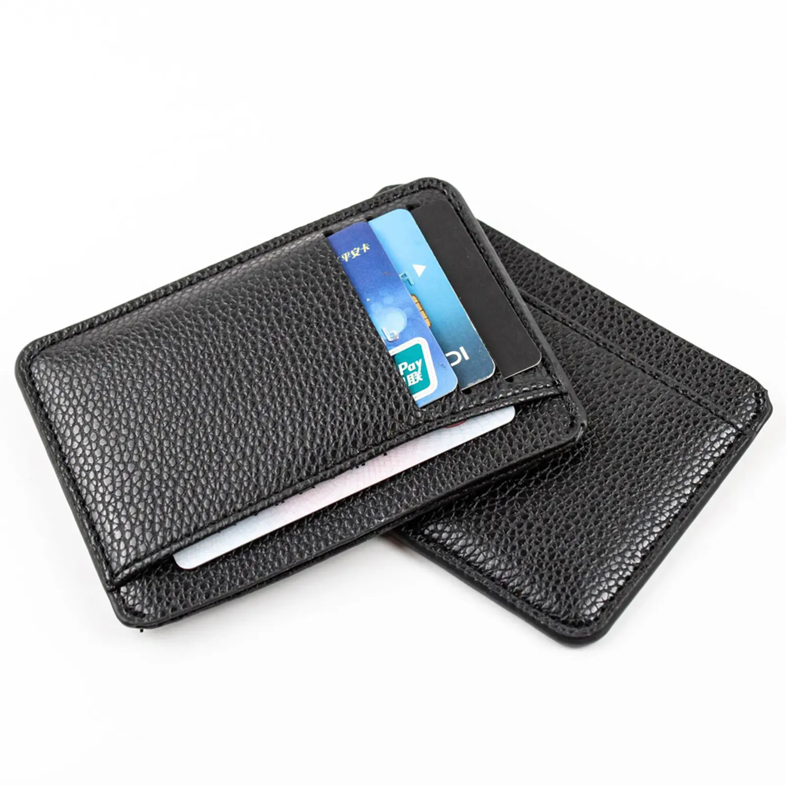 ID Cards Purse Holders PU Leather Coin Purse Portable Short Wallet Ultra-Thin Card Holder Bussiness Cards Holder for Men Women