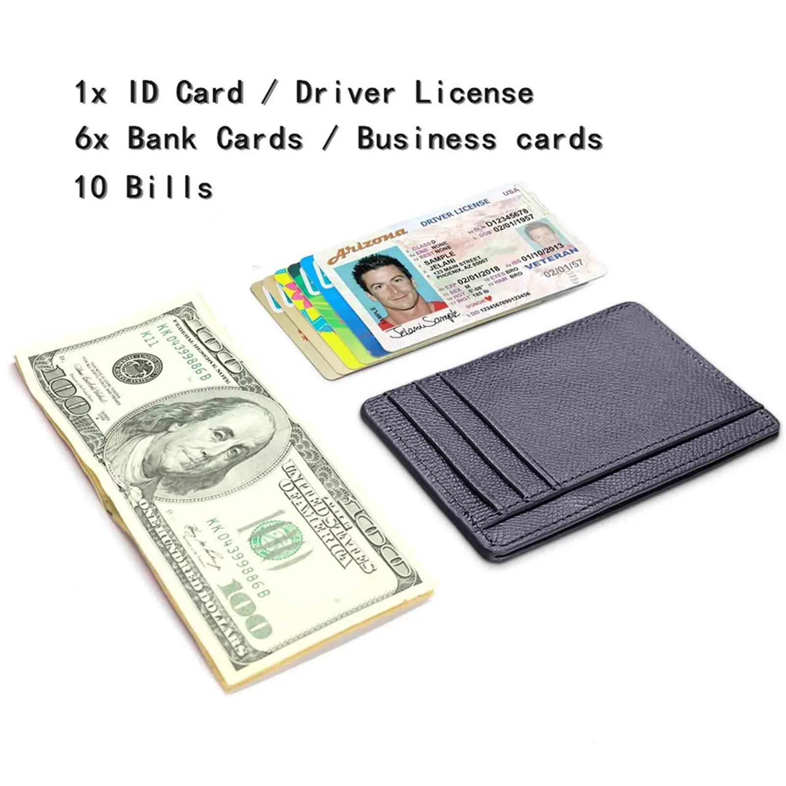ID Cards Purse Holders PU Leather Coin Purse Portable Short Wallet Ultra-Thin Card Holder Bussiness Cards Holder for Men Women