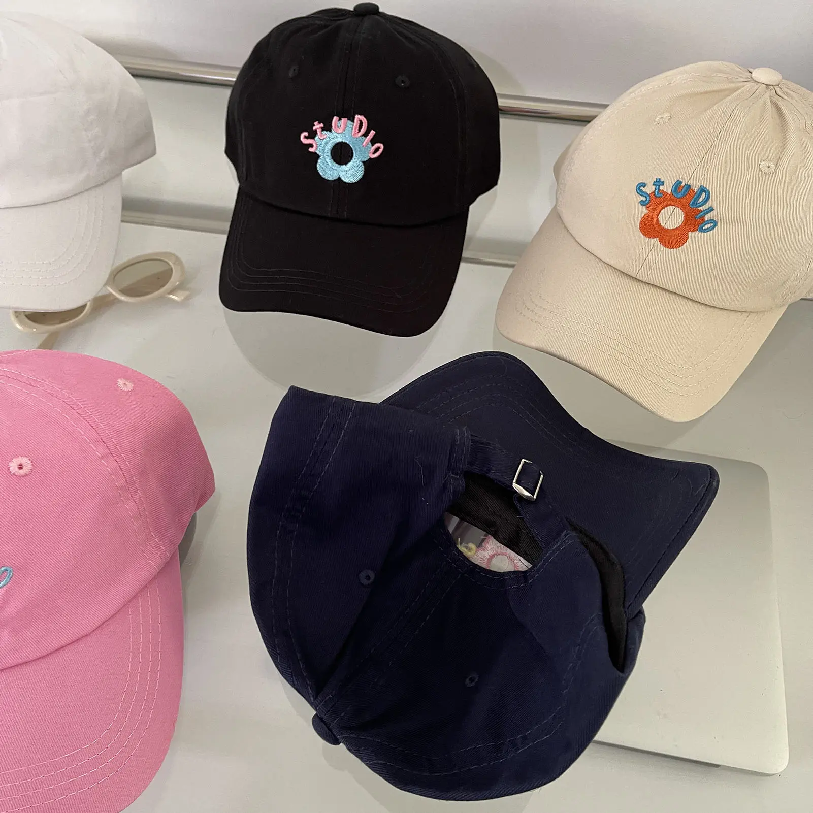 Women's Baseball Cap Fashion Baseball Cap Adjustable Embroidered Summer Sun Hat Cycling Cap for Outdoor Fising Camping for Girl