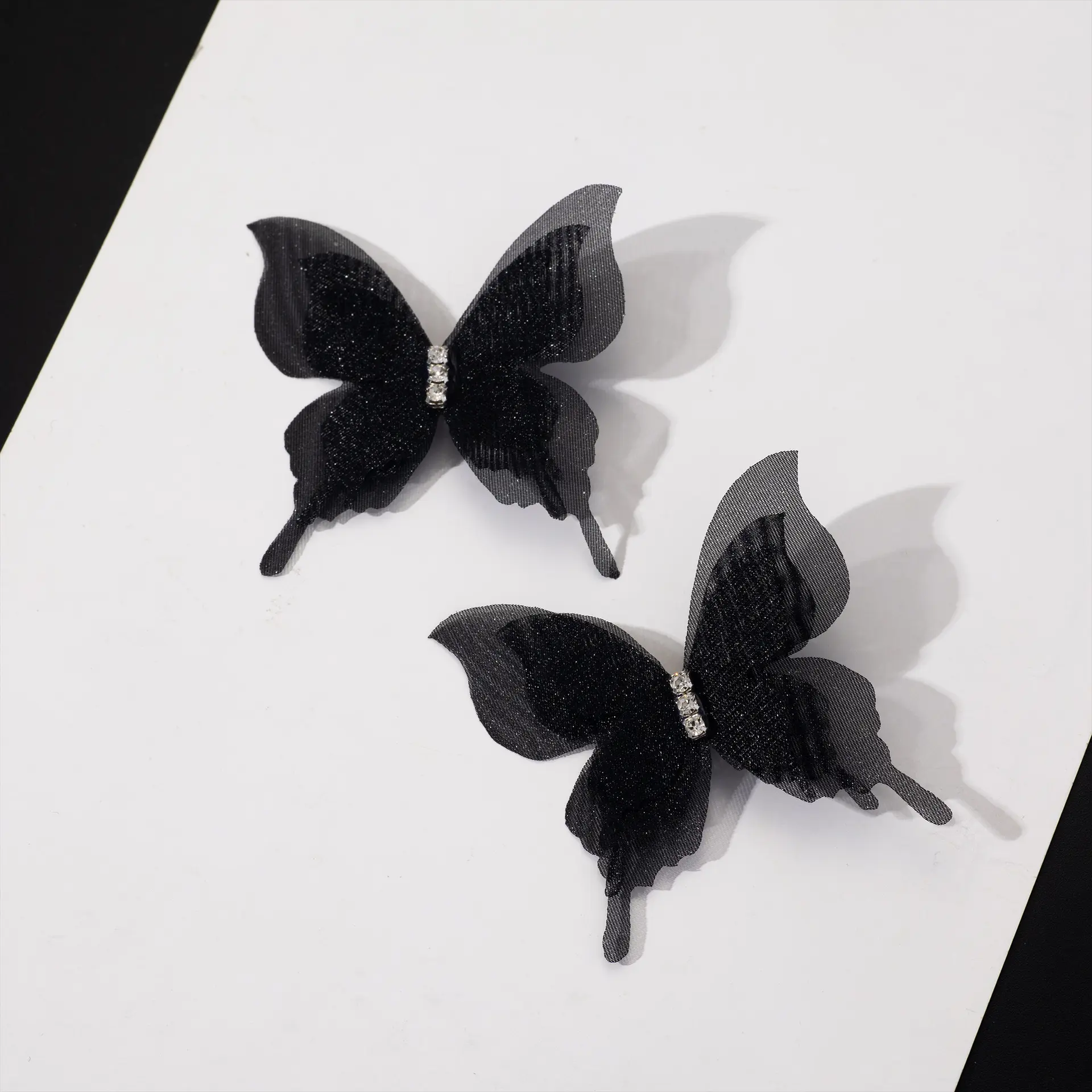 2pcs Cute Three-layer Mesh Butterfly Hairpin Cover Decorated With Sweet Retro Hair Accessories Hanfu Hair Accessories Gifts