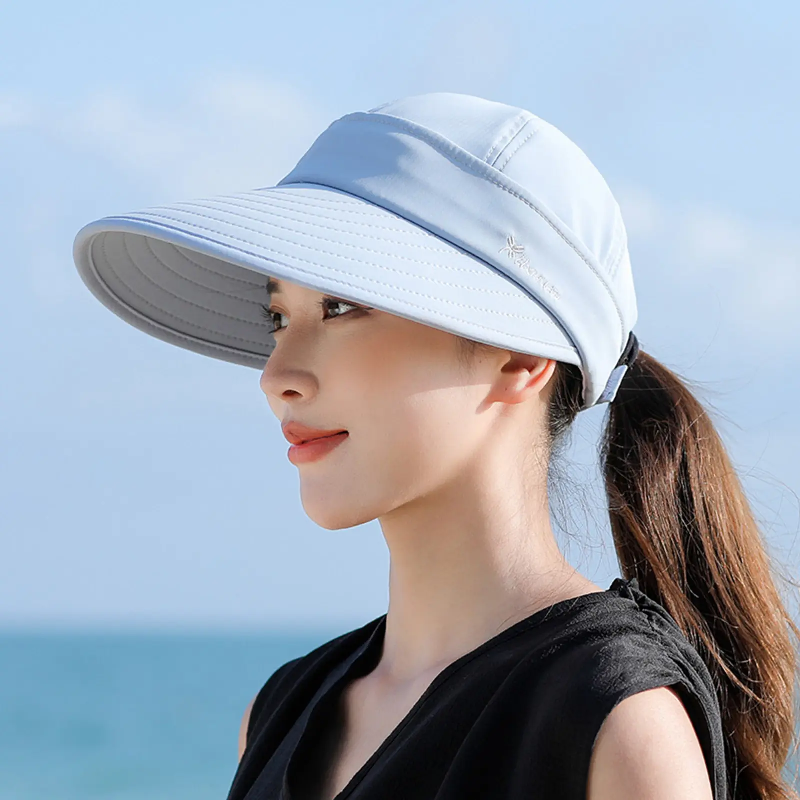 Womens Summer Sun Hat Outdoor Sun Hat Outdoor Summer Wide Brim Traveling Beach Hat for Fishing Hiking Camping Traveling Gift