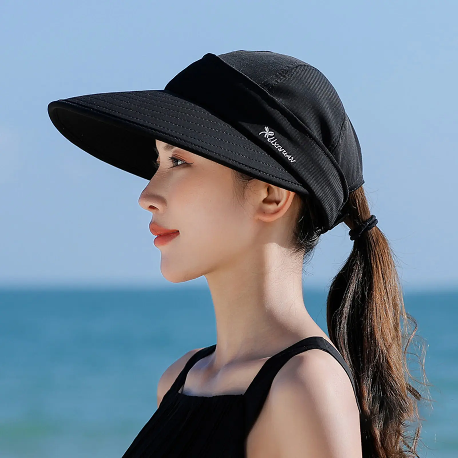 Womens Summer Sun Hat Outdoor Sun Hat Outdoor Summer Wide Brim Traveling Beach Hat for Fishing Hiking Camping Traveling Gift