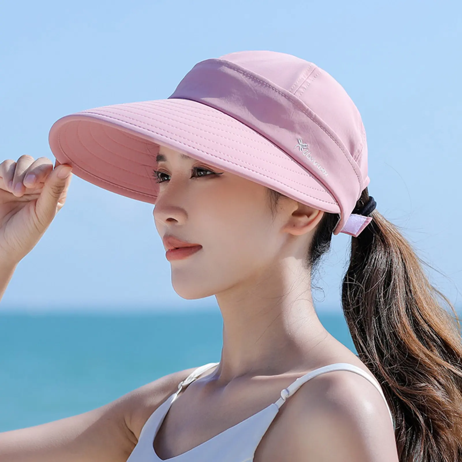 Womens Summer Sun Hat Outdoor Sun Hat Outdoor Summer Wide Brim Traveling Beach Hat for Fishing Hiking Camping Traveling Gift