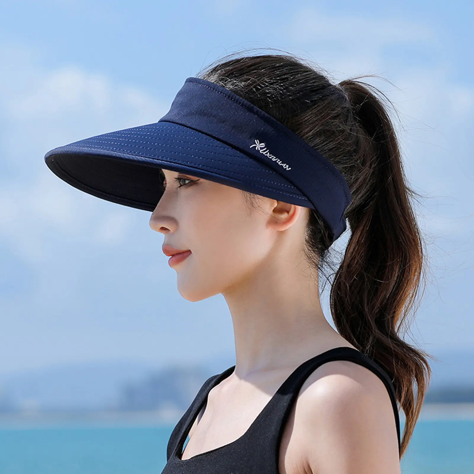 Womens Summer Sun Hat Outdoor Sun Hat Outdoor Summer Wide Brim Traveling Beach Hat for Fishing Hiking Camping Traveling Gift