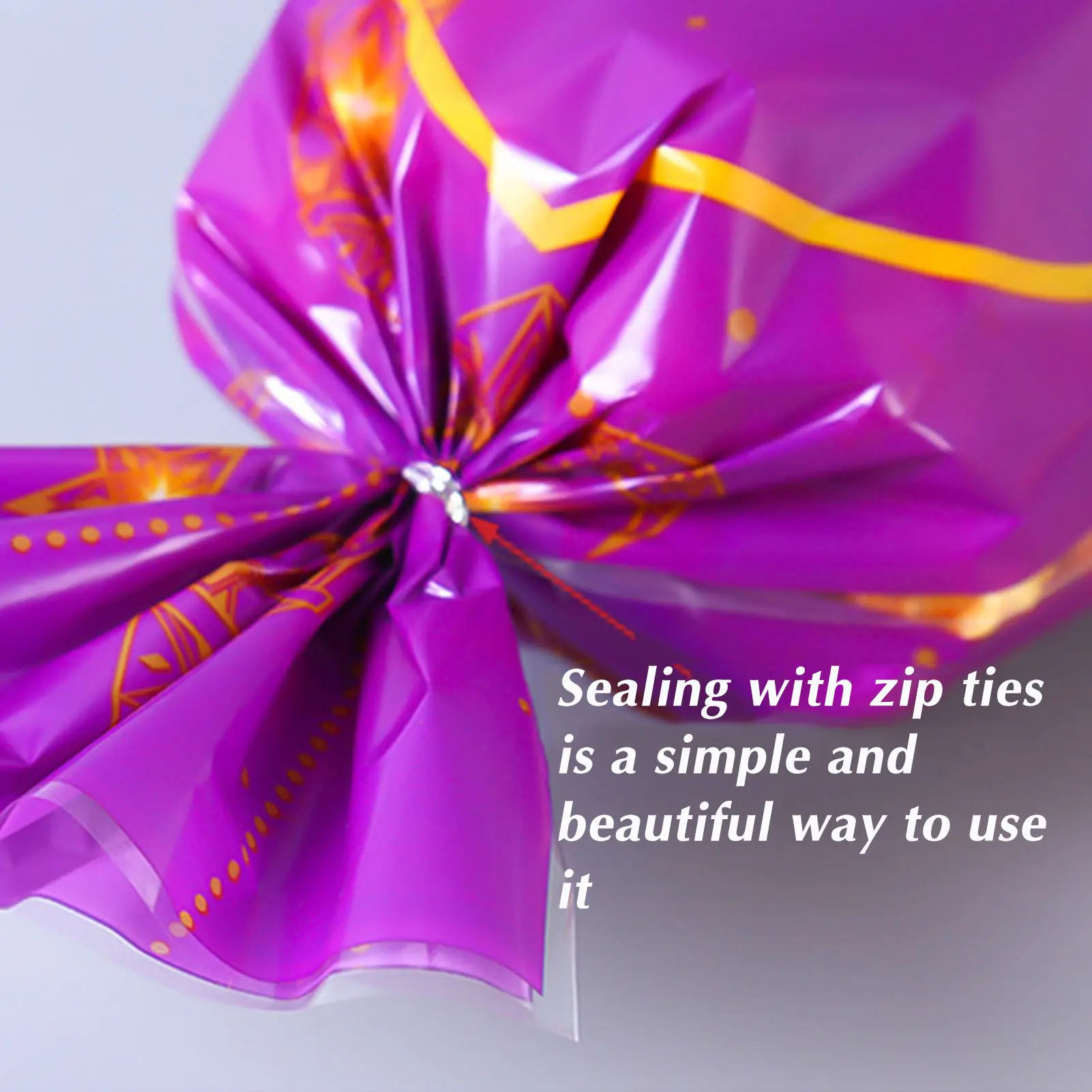 50pcs Eid Mubarak Candy Bags Cellophane Muslim Theme Goody Treat Bags Ramadan Eid Gift Bags for Party Favor Supplies