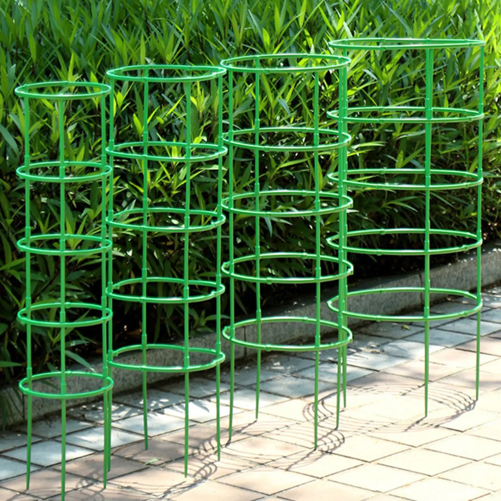 5/10pcs Household Plant Flower Stand Circular Plant Bracket Plastic Plant Cage Flower Pot Climbing Frame Splicing Flower Stand