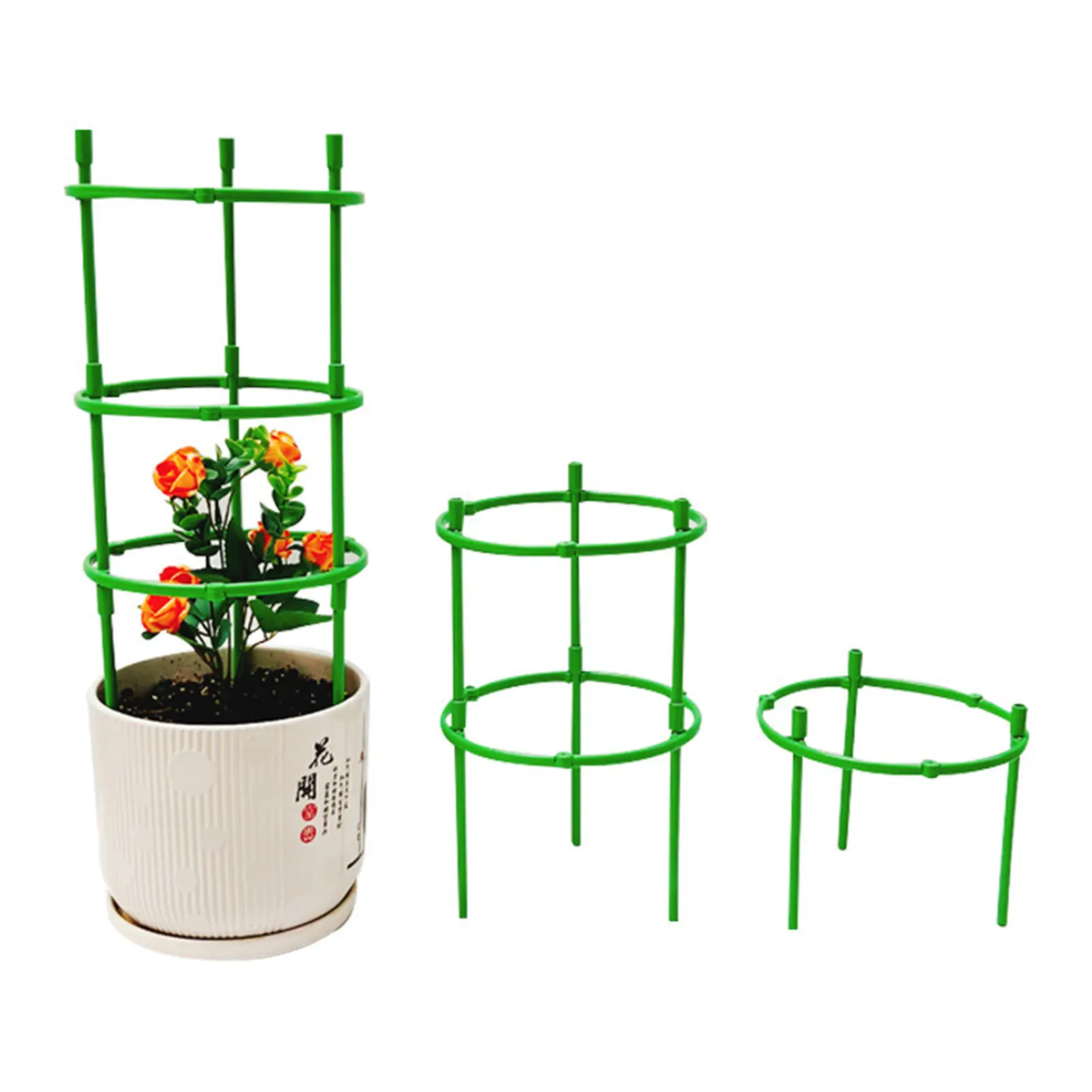 5/10pcs Household Plant Flower Stand Circular Plant Bracket Plastic Plant Cage Flower Pot Climbing Frame Splicing Flower Stand