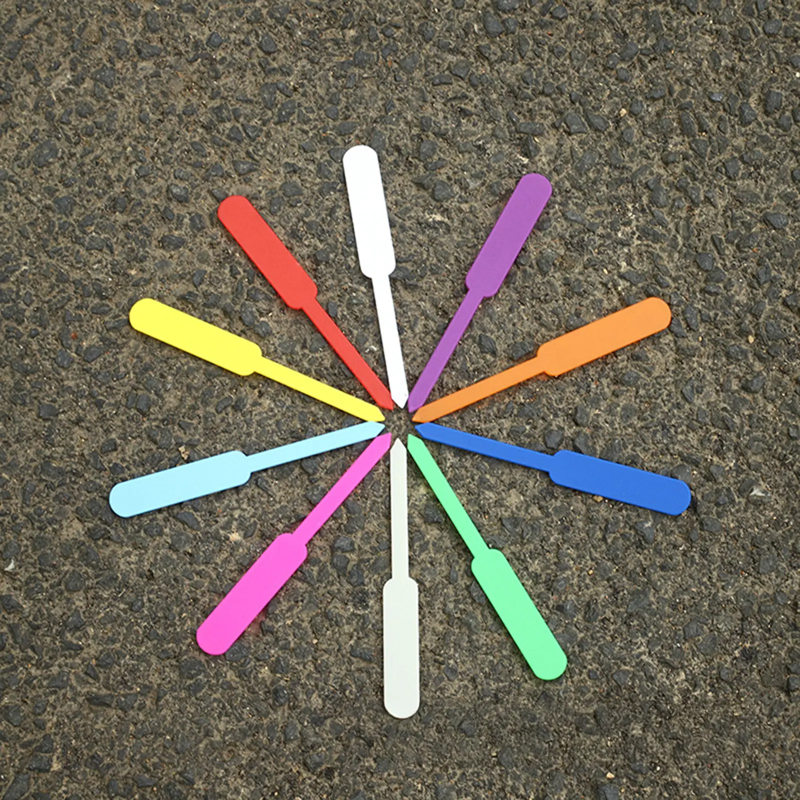 100pcs Waterproof Garden Plant Label Plastic Thickening Mark Flowerpot Seedling Writing Mark Diy Garden Decoration Tool