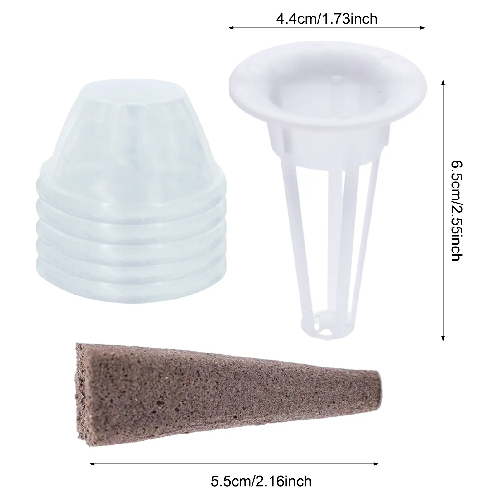 4.3x7.9cm Round Soilless Cultivation Planting Baskets For Hydroponic Growth Machine Replacement Mesh Pot Garden Accessories