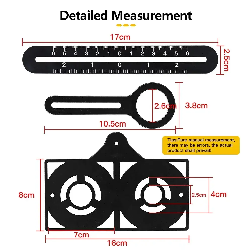 9/6 Fold Aluminium Alloy Angle Ruler Finder Measuring Ruler Perforated Mold Template Tool Izer Locator Drill Guide Tile Hole