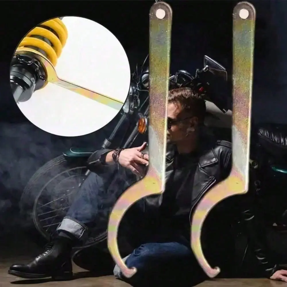Universal Motorcycle Shock Absorber Wrench Tool - 400mm Spring Adjuster for Suspension Tuning & Repair