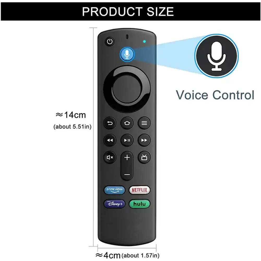 L5B83G Fire TV Bluetooth Voice Replacement ABS Remote Control For Amazon (1st 2nd 3rd Gen) Fire Stick HD TV for Amazon Fire TV