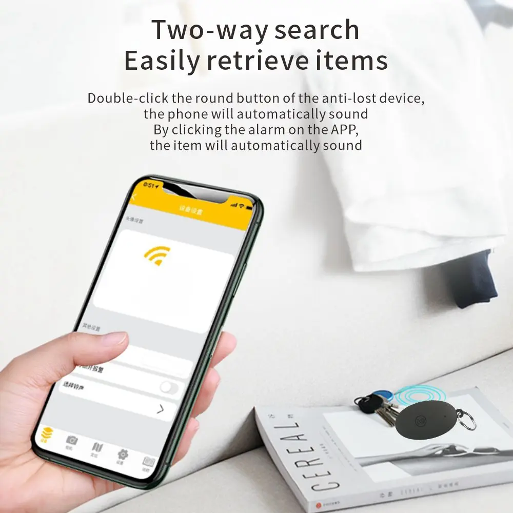Mini GPS Tracker Bluetooth 5.0 Tracker Anti-Lost Device Rugby Shape Pet Kid Bag Wallet Tracking Smart Finder Locator IOS Android