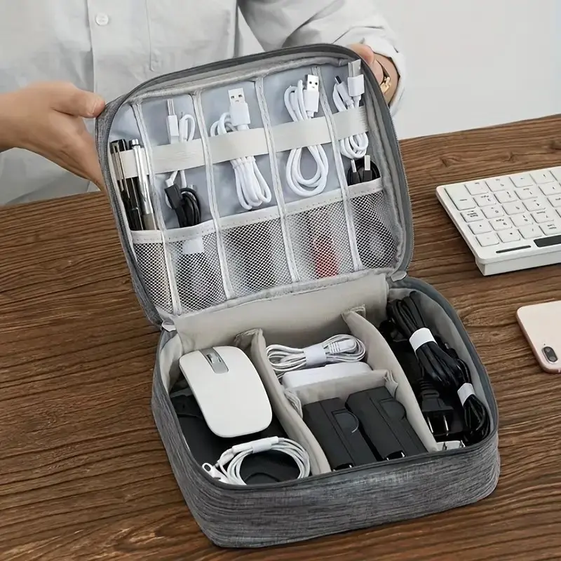 Digital Portable Storage Bag USB Data Cable Organizer Earphone Wire Bag Power Bank Travel Kit Case Pouch Electronics Accessories