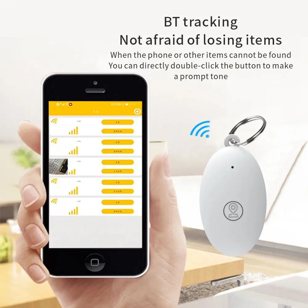Mini GPS Tracker Bluetooth 5.0 Tracker Anti-Lost Device Rugby Shape Pet Kid Bag Wallet Tracking Smart Finder Locator IOS Android