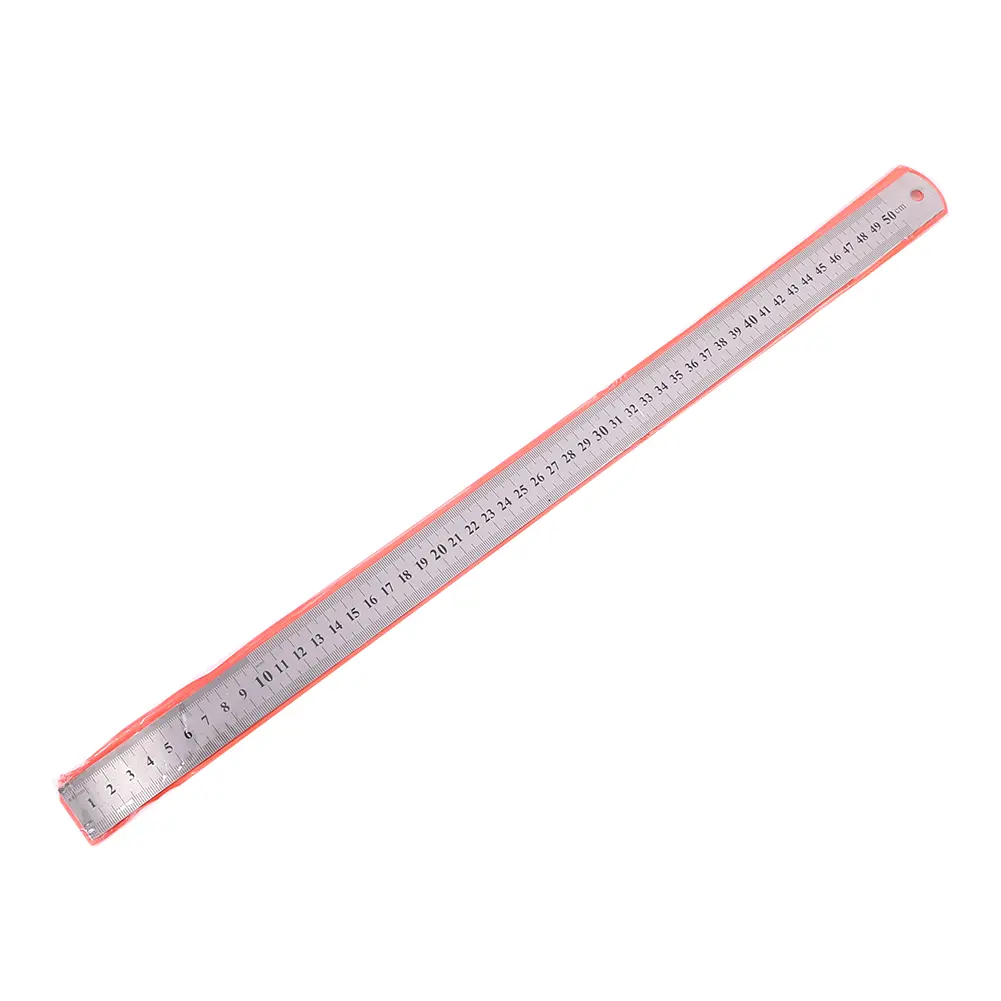 150mm-500mm Metal Double Side Scale Stainless Steel Straight Ruler Precision Measuring Tool for Students School Stationery Kids