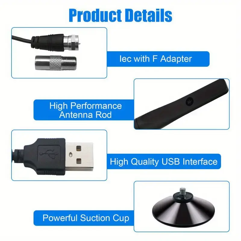 4K1080P HD Hexagonal TV Antenna - Powerful Signal Amplifier, Ultra Clear, For Smart/Old TV - Long Range, Wide Compatibility