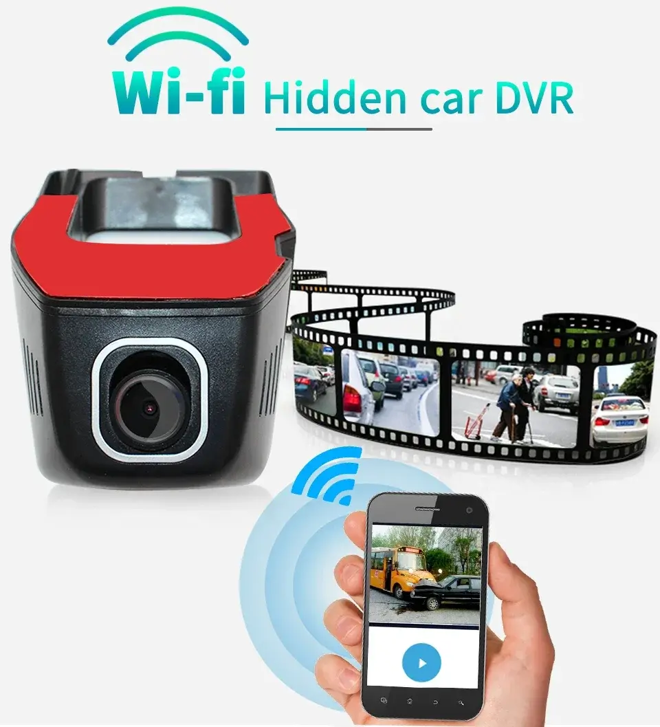 Wireless Hidden Car Camera - 1080P HD DVR, Real-Time Parking Guard & Seamless App Control