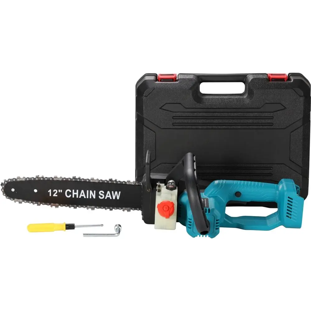Brushless 12 Inch Cordless Chainsaw for Makita-Battery Powered Electric Pruning Chainsaw with Oil pot, No battery