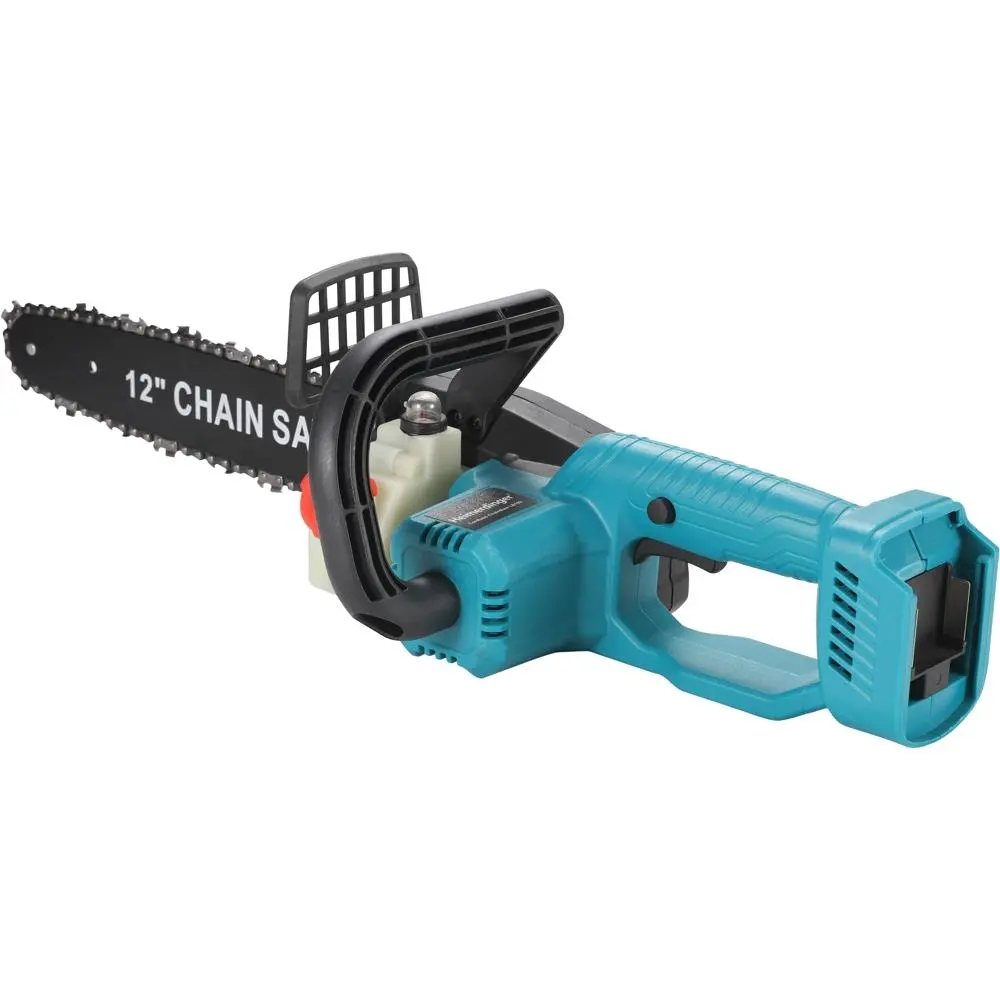 Brushless 12 Inch Cordless Chainsaw for Makita-Battery Powered Electric Pruning Chainsaw with Oil pot, No battery