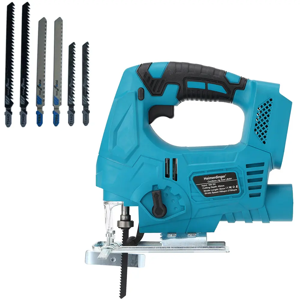 Cordless Jig Saw for Makita 18V Battery(Not Included), Variable Speed Power Electric Jigsaw with Wood Cutter Blades